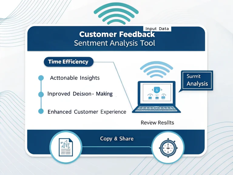 Transform your customer feedback into actionable insights with our powerful Sentiment Analysis Tool - analyze, understand, and improve your customer experience in minutes.