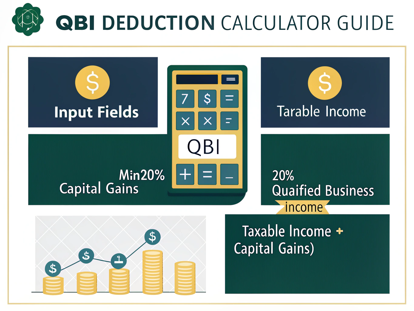 Navigate the complexities of Qualified Business Income deductions with our comprehensive visual guide to calculating your Section 199A tax benefits.