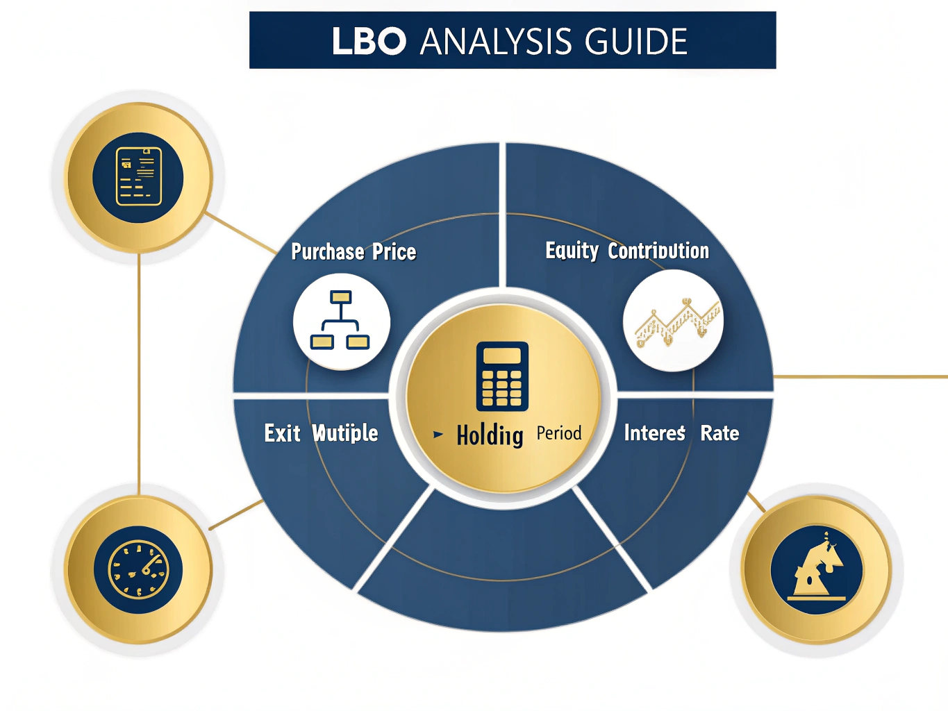 Master the art of Leveraged Buyout analysis with this comprehensive visual guide to calculating and optimizing LBO returns using key financial metrics and investment scenarios.