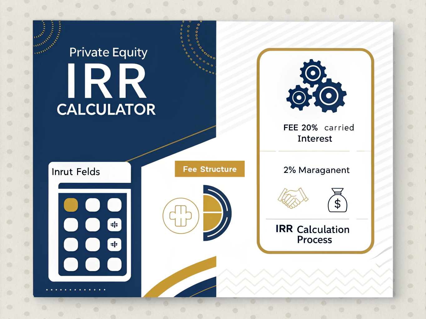 Maximize your private equity investment analysis with our comprehensive IRR Calculator - instantly calculate returns while accounting for management fees and carried interest.